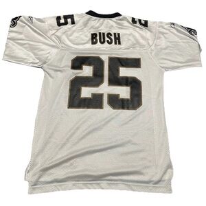 Reebok New Orleans Saints Mesh Jersey Mens Medium NBA 25 Bush Basketball Sports